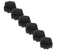 Tyre Dressing Applicator Large Tire Shine Applicator Pad Car Tire Brush Durable Hex-Grip Tire Cleaning Tool Composite Polishing Sponge Suitable for Applying Shine (6pcs)
