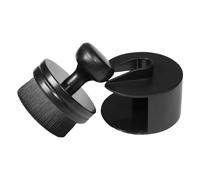 Tyre Dressing Applicator, Soft Tyre Shine Applicator with Stand Cover, Reusable Tire Shine Brush, Portable Tire Dressing Brush, for Cleaning Car Tires, Auto Interior Emblems, Air Vents, Black