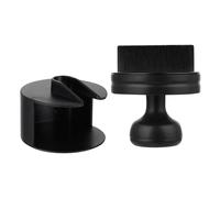 Tyre Dressing Applicator, Tyre Shine Applicator, Black Push Pull Dual Use Car Detailing Brush Makeup Brush, Tyre Gel Applicator for Auto Detail Vents Dash Trim Seats Interior and Makeup Foundation