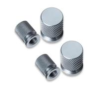 Tyre Dust Caps For Opel For Astra J H G K | Weather Rust Resistant Waterproof Aluminum Alloy Dust Caps For Car Tyres(Gray)