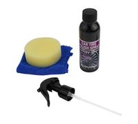 Tyre Gloss Coating 100ml for Car Tire Protection - Long-Lasting Shine, Waterproof & Dust Resistant Dressing with Sponge and Towel