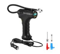Tyre Inflator Air Compressor, 12V Digital Portable Car Tyre Pump 150 PSI Electric Handheld Tyre Inflator with Gauge & 3 Nozzle Adaptors, Portable Tyre Pump with LED Light for Car Bicycle