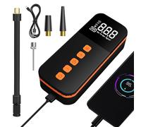 Tyre Inflator Air Compressor - Car Tyres Electric Air Pump, Cordless Inflator Car Accessories | Cordless Bikee Pump with Digital Pressure Gauge, Small Portable Air Compressor Tyre Inflator for Bikeees