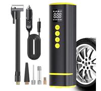 Tyre Inflator Air Compressor - Tyre Pump with Digital Pressure Gauge | Air Electric Bike Puump | Digital Car Tyre Pump for Bicycle Motorcycle Vehicle Tyres Suitable for Domestic Workers