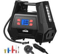 Tyre Inflator Air Compressor with 12V AC/240V DC car tyre Pump 150 PSI
