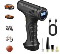 Tyre Inflator Cordless Compressor,Portable Air Electric Bike Pump 150 PSI with Digital Display,Rechargeable Tyre Accessories for Car,Bike and Motorbike with Pressure Gauge and LED Light