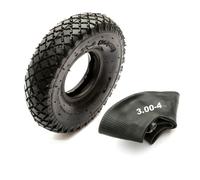 Tyre & Inner Tube 3.00-4 Diamond Tread 2 Ply Sack Truck 4 Inch Wheel
