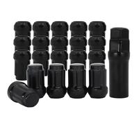 Tyre nuts Compatible With Toyota For Matrix 2003 2004 2005 2006 2007 2008 2009 2010 2011 2012 2013 2014 Black 6 Spline Wheel Lug Nuts Tire Hub Bolts