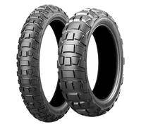 TYRE PAIR BRIDGESTONE 100/90-18 56P + 140/80-17 69Q ADVENTURECROSS AX41