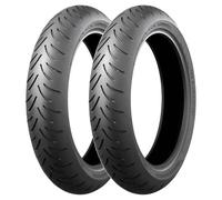 TYRE PAIR BRIDGESTONE 120/80-14 58S + 120/70-14 61P BATTLAX SC1