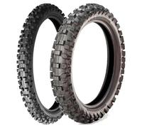 TYRE PAIR BRIDGESTONE 60/100-14 MOTOCROSS M203 + 80/100-12 MOTOCROSS M404