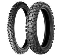 TYRE PAIR BRIDGESTONE 60/100-14 MOTOCROSS M203 + 90/100-14 MOTOCROSS M204