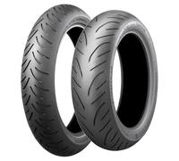 TYRE PAIR BRIDGESTONE 90/80-14 49P BATTLAX SC1 + 160/60-14 65H BATTLAX SC2