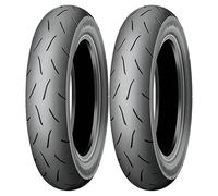 TYRE PAIR DUNLOP 100/90-10 56J + 100/90-10 56J TT93 GP