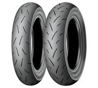 TYRE PAIR DUNLOP 100/90-10 56J + 130/70-12 62L TT93 GP