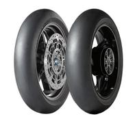 TYRE PAIR DUNLOP 100/90-12 S-SLICK SOFT + 120/80-12 S-SLICK MORBIDA-MEDIA