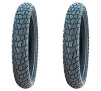 TYRE PAIR DUNLOP 100/90-19 57T + 120/90-17 64S TRAILMAX
