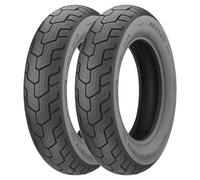 TYRE PAIR DUNLOP 3.00-18 47P D404 + 150/80-16 71H D404 (G)