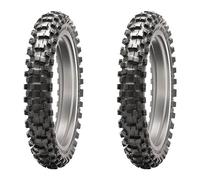 TYRE PAIR DUNLOP 60/100-10 33J + 120/80-19 63M GEOMAX MX53