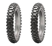 TYRE PAIR DUNLOP 60/100-12 36J + 100/100-18 59M GEOMAX MX53