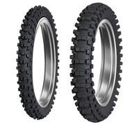 TYRE PAIR DUNLOP 70/100-17 40M + 110/100-18 64M GEOMAX MX34