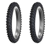 TYRE PAIR DUNLOP 70/100-17 40M + 70/100-10 41J GEOMAX MX34