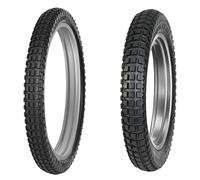 TYRE PAIR DUNLOP 80/100-21 51M + 120/100-18 68M GEOMAX TL01