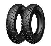 TYRE PAIR EUROGRIP 3.00/80-10 50J + 3.50/80-10 59J BEE CLASSY