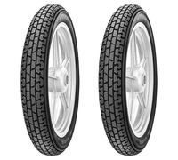 TYRE PAIR METZELER 3.50-19 57P BLOCK C + 4.00-18 64H BLOCK C (C)