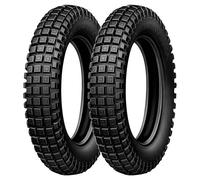 TYRE PAIR MICHELIN 2.75-21 45M + 4.00-18 64M TRIAL COMPETITION X11