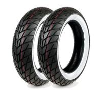 TYRE PAIR MITAS 3.50 -10 51P + 120/70-12 58P MC20 MONSUM M+S FASCIA BIANCA