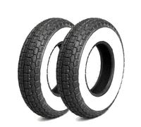 TYRE PAIR MITAS 3.50 -8 46J + 4.00/ -8 66J B-13 FASCIA BIANCA