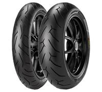 TYRE PAIR PIRELLI 100/80-17 52H + 200/50-17 (75W) DIABLO ROSSO 2