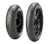 TYRE PAIR PIRELLI 100/80-17 52S + 80/90-17 44S DIABLO ROSSO SPORT
