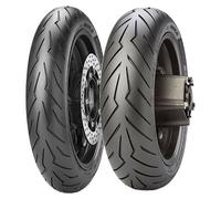 TYRE PAIR PIRELLI 100/90-10 56J + 160/60-14 65H DIABLO ROSSO SCOOTER