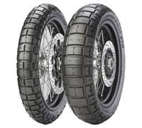 TYRE PAIR PIRELLI 100/90-19 57V + 140/80-17 69V SCORPION RALLY STR M+S