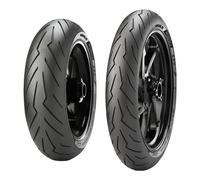 TYRE PAIR PIRELLI 120/70-17 58S + 80/90-17 44S DIABLO ROSSO SPORT