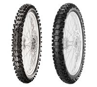 TYRE PAIR PIRELLI 2.50-10 MX EXTRA J DOT22 + 100/90-19 MX32 MID H