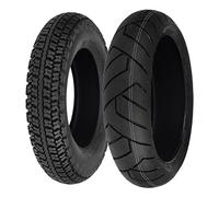 TYRE PAIR VEE RUBBER 110/90-12 64P + 130/70-12 62P VRM119