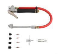 Tyre Pressure Gauge 10-120 PSI Dual Head Chuck(11PCS)