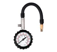 Tyre Pressure Gauge - ABS Steel Rubber Hose Multi Range 0-150psi 0-10kg/cm² | High Precision Digital Display Automotive Tire Gauge With Flexible Hose Deflation Feature | For Car Motorcycle SUV Garage