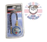 Tyre Pressure Gauge Digital With Leader Hose & Quick Release SEALEY TST/PG981