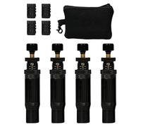 Tyre Pressure Reducer Off-Road Accessories - Air Down Tyre Pressure Regulator | Adjustable Tyre Pressure Reducer Valve Set | 4 Pieces (10-30 PSI) 4x4 Screw On Inflation Tool Auto-Stop Rapid for