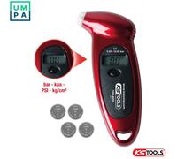 KS Tools 100.4055 Digital Tire Pressure Gauge, 0.20-10.0 Bar