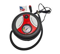 Tyre Pump - Tyre Inflator | Tyre Inflator Air Compressor | 2V Portable Electric Tire Pump | Multifunctional Inflator with Pointer Pressure Gauge | Tire Pump Air Compressor for Rapid Inflation
