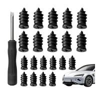 Tyre Repair Kit Rubber Nails, Self-Service Nail Tire Repair Tool with Screwdriver, Fast Mending Tool, Car Puncture Tools, for Roadside Adventure Daily Commuting Camping Highway Driving Vehicle