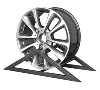 Tyre Rim Display Rack，Wheel Rims Shelf Organizer， Rims Tire Rack for Garage Home Trade Show Auto Repair Shop Floor Standing Tyre Hexagon Display Stand(TriangleBase)