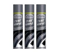 Tyre Shine Spray, Long-Lasting, Instant Gloss, Black Finish, Easy Aerosol Application, Protective, Restores Tire Appearance, Quick Drying Automotive Tire Shine Solution