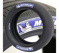 Tyre Stickers Michelin Blue & White Logo - DIY Permanent Rubber Tyre Lettering Kit With Glue (Pack of 8)