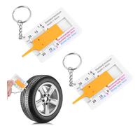 Tyre Tread Depth Gauge, 0-20 mm Plastic Depth Gauge, Tyre Measuring Range, Tread Gauge, Tyre Portable Depth Caliper, Tread Depth Gauge